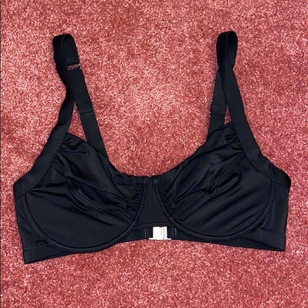 ellos Black Underwire Bikini Swim Top 10